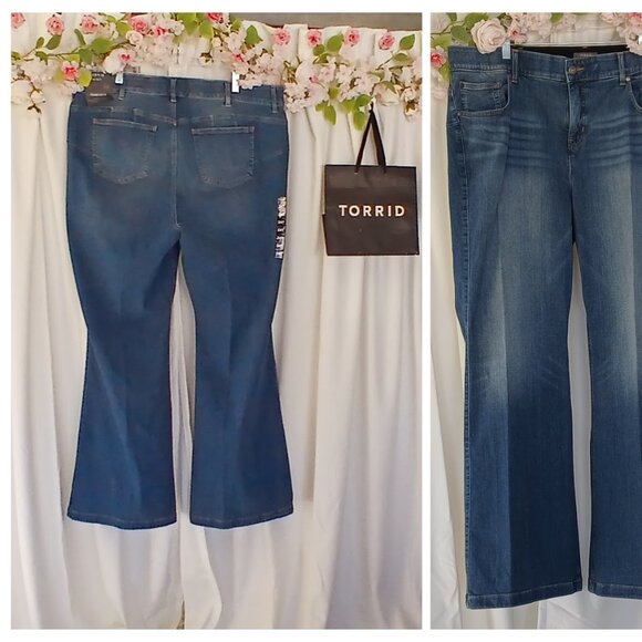 Torrid Oversize Jeans Size 24T Retail $89.50 - Picture 2 of 4